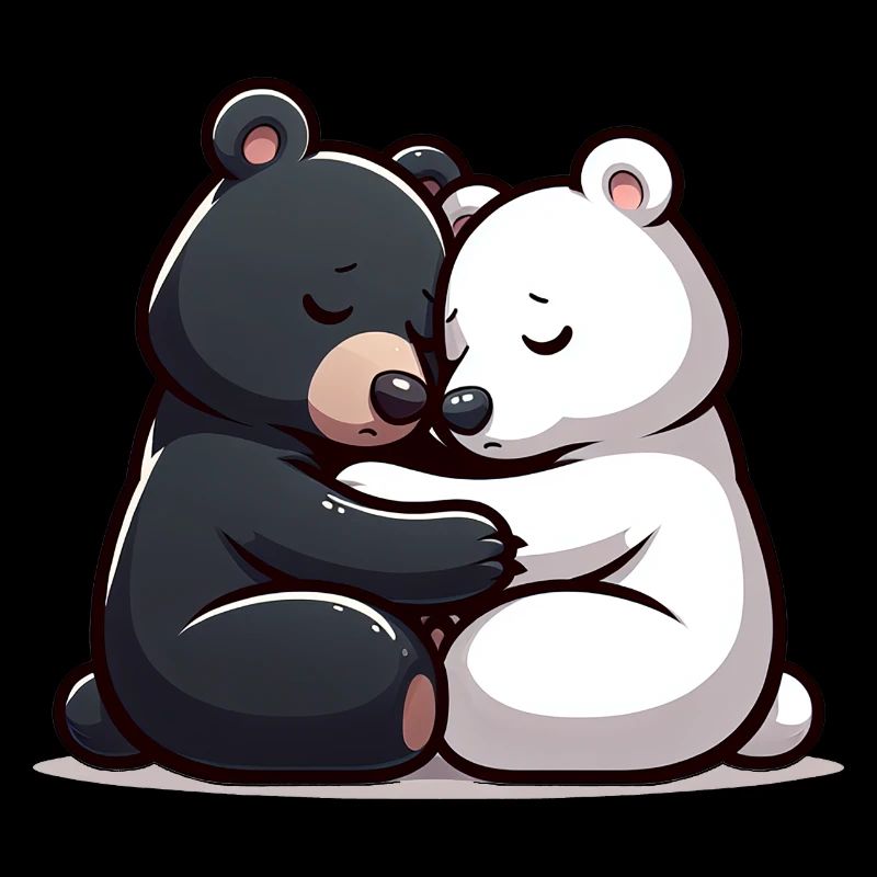 Two Bears In Love