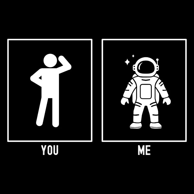 Vous - Moi - Dessin animé d’astronomie Astronaute