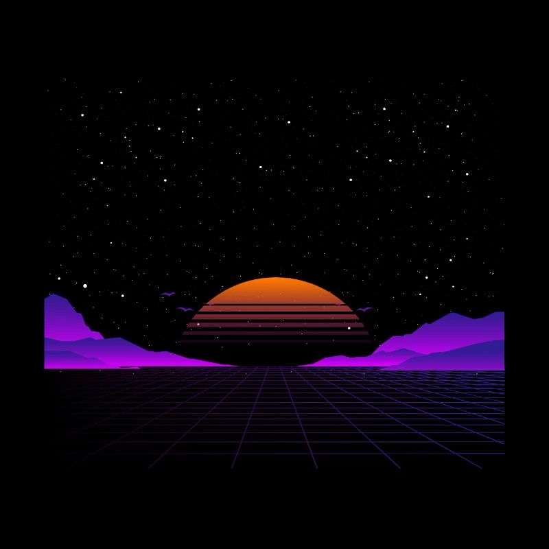 Vaporwave Outrun | Retro Eighties Action Graphics