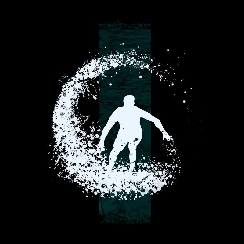 Surfer on the wave