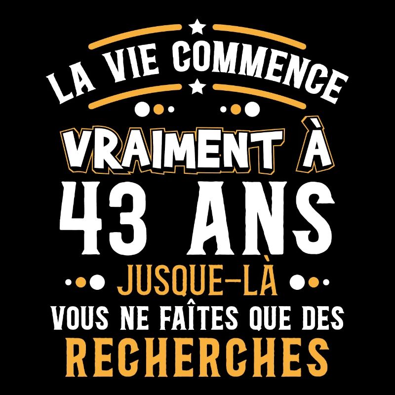 Anniversaire 43 ans, idée cadeau date de naissance