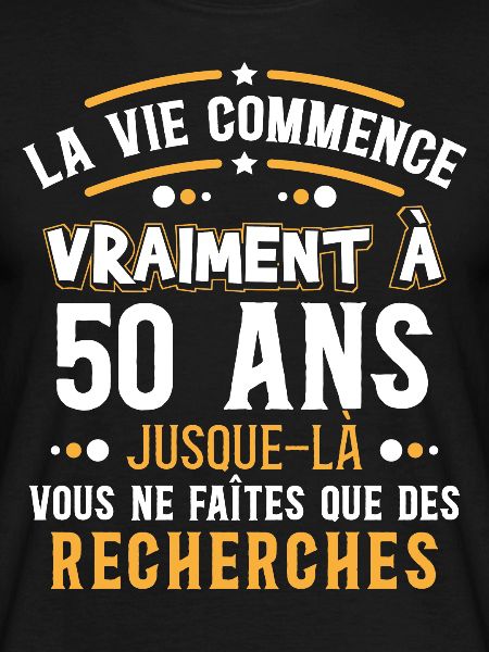 Anniversaire 50 ans, idée cadeau citation humour