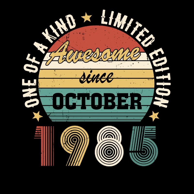 Awesome since October 1985 Geburtstag Geschenk