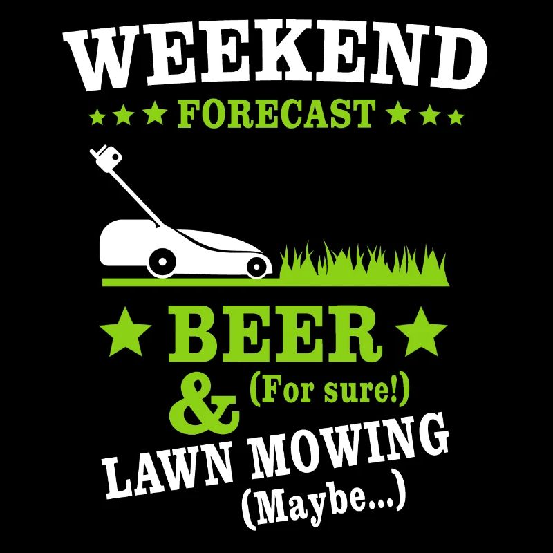 Lawn mowing beer