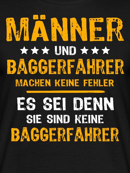 Baggerfuehrer Baggerfahrer