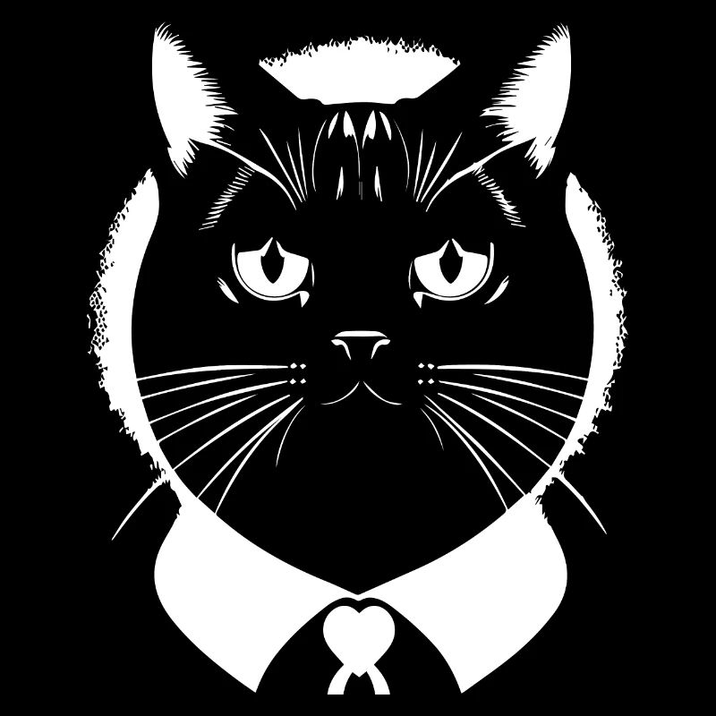 Drôle Chat Silhouette Effronté Fun Chats