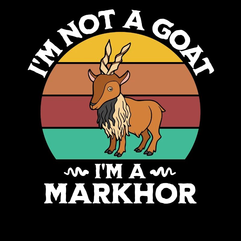 Vis de chèvre disant Markhor