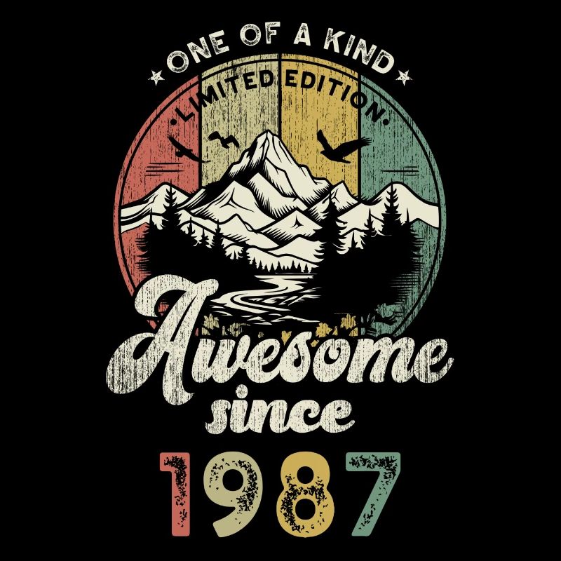 1987 Geburtstag Berge