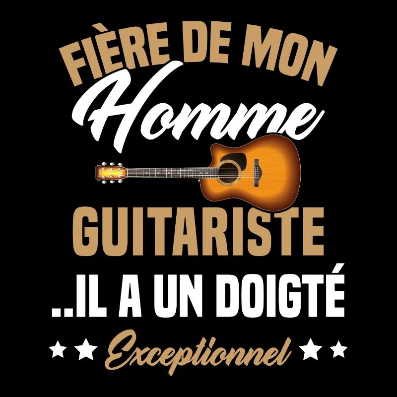 fière de mon homme guitariste
