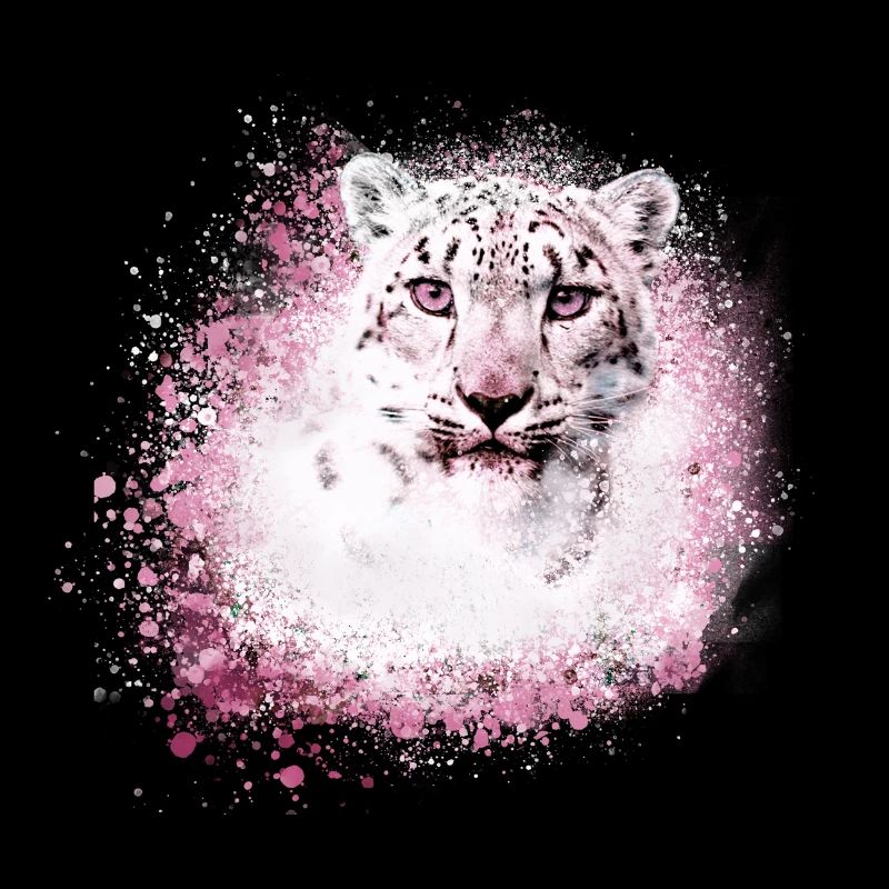 snow leopard,cat,leopard,white,wildcat