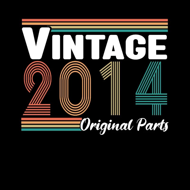 Vintage 2014 Originalteile Geburtstagsgeschenk