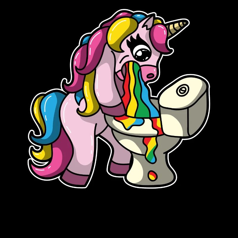 Einhorn kotzt Regenbogen Einhornkotze Geschenk