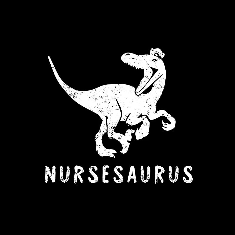NURSESAURUS Infirmière Infirmière Chemise