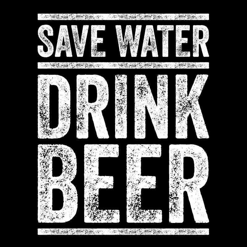 Spare Wasser trinke Bier Statement Geschenk