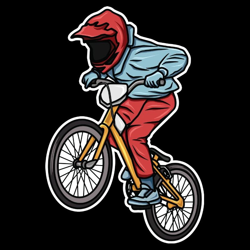 Drôle de garçon de BMX