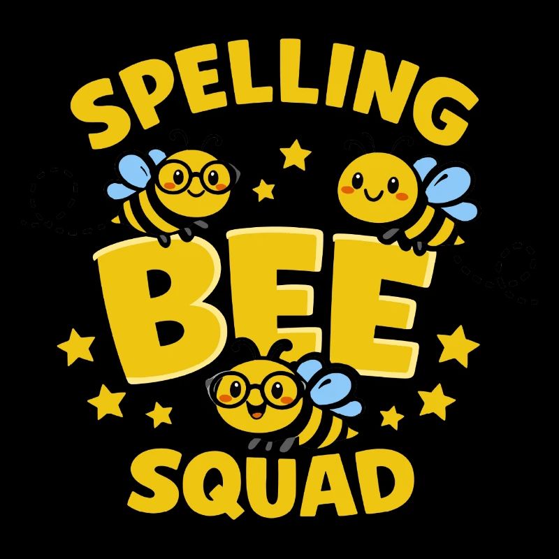 Spelling Bee Squad Humor School Bee