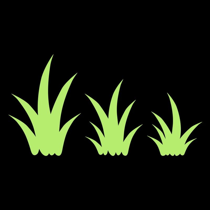 Conception de cliparts décoration de modèle touffes d'herbe