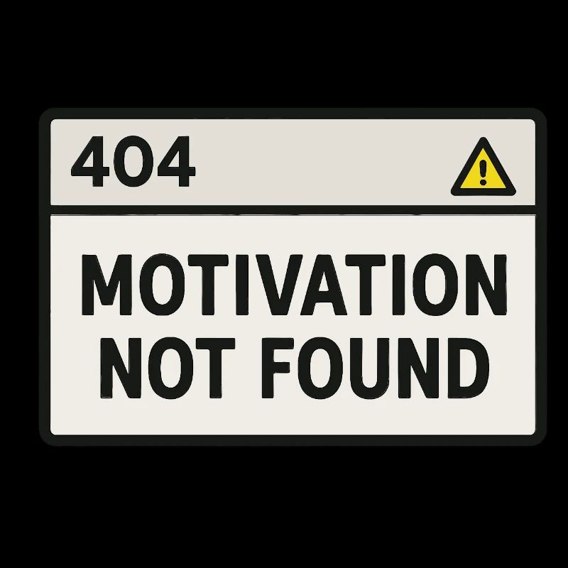 404 Motivation introuvable – Nerd-Design