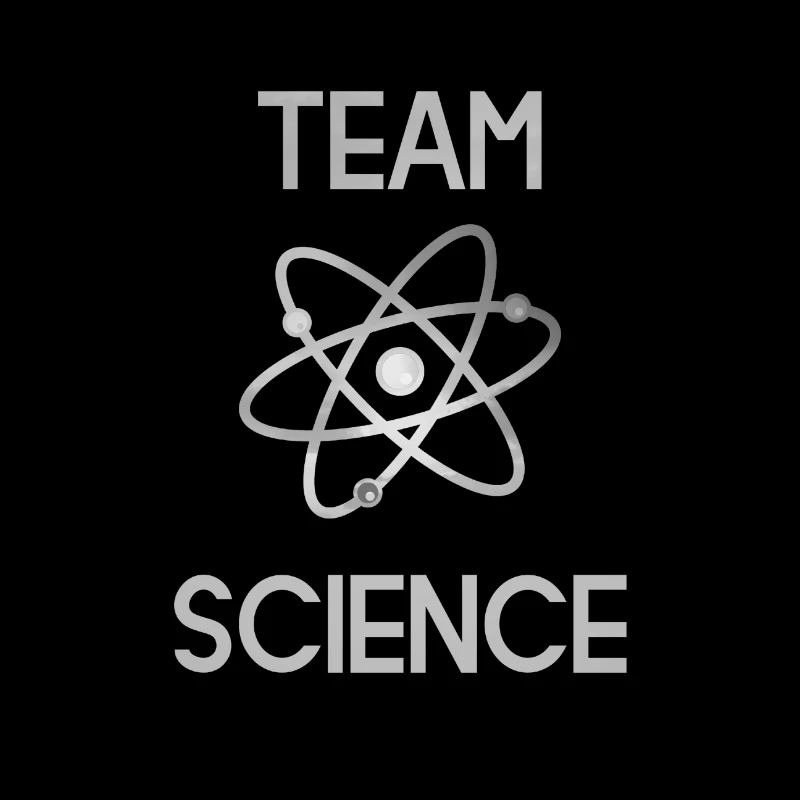 Spruch TEAM SCIENCE mit Atom