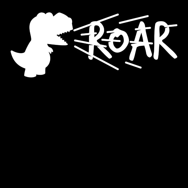 Dinosaur Roaring Dino White Funny Gift