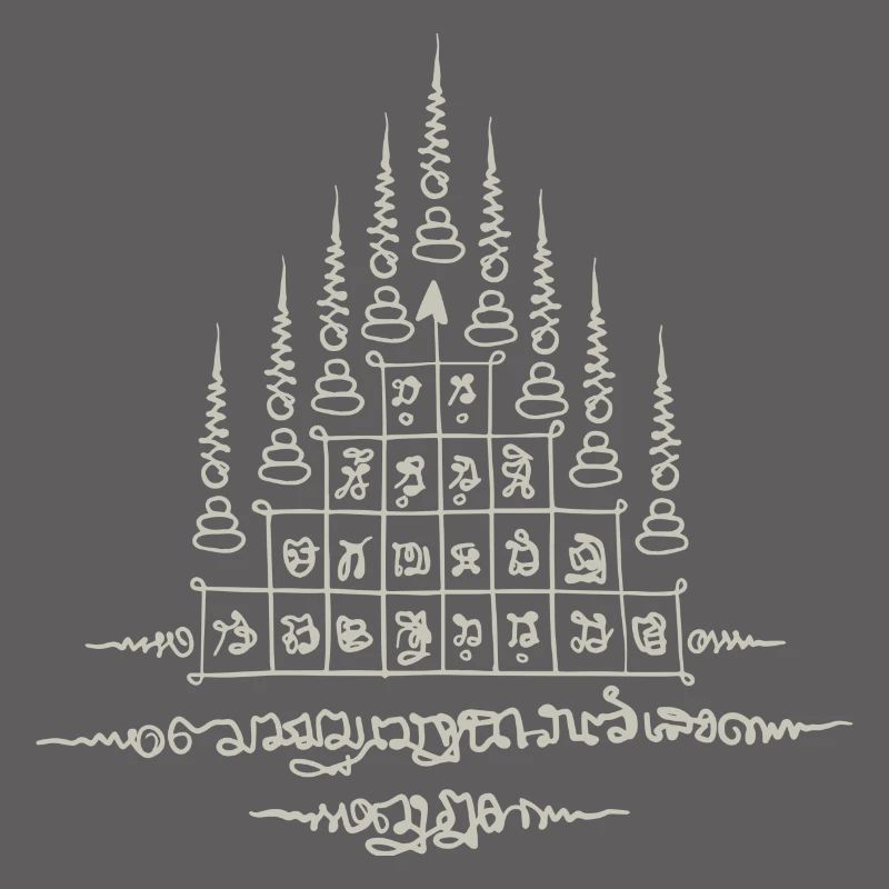 Sak Yant Thai Tattoo Nine Tips Cool Gift