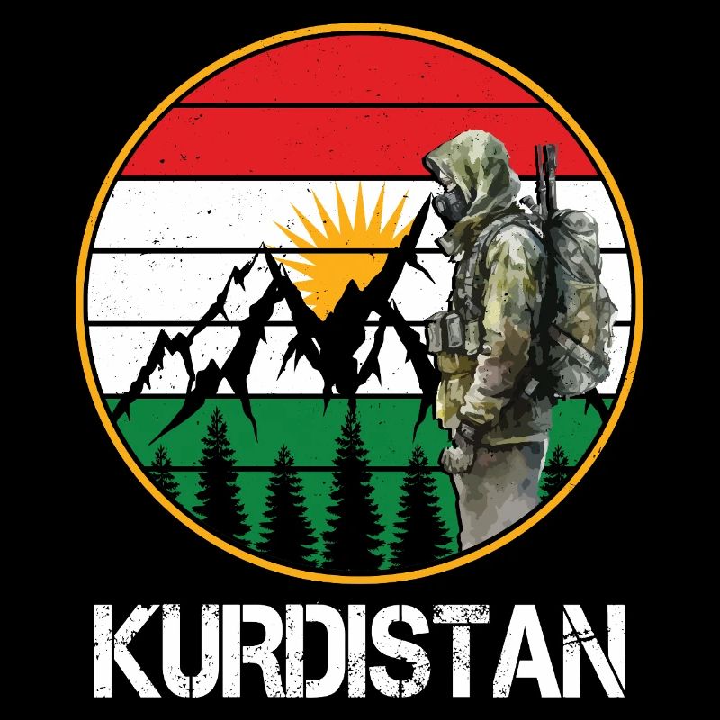 Drapeau du Kurdistan Bakur Bashur Rojava Rojhlt Newroz