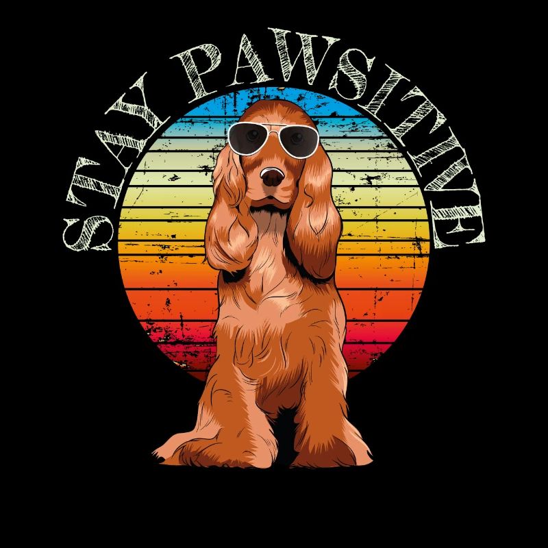English Cocker Spaniel retro gift shirt