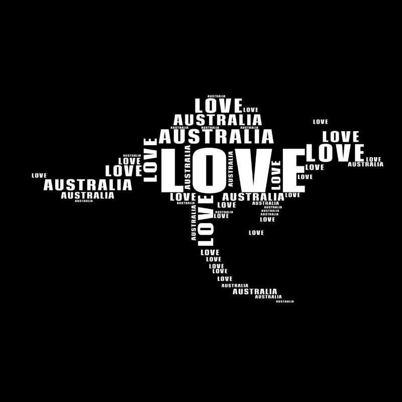 I love Australia Kangaroo
