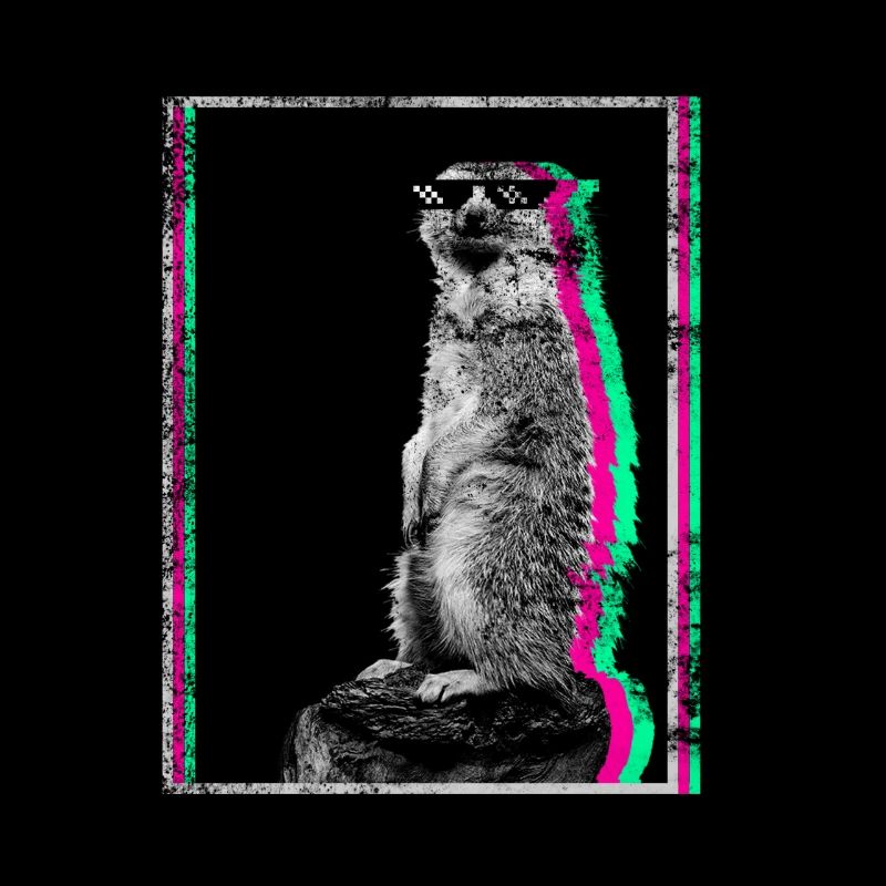 Cooles Erdmännchen Surikate Meerkat Geschenk