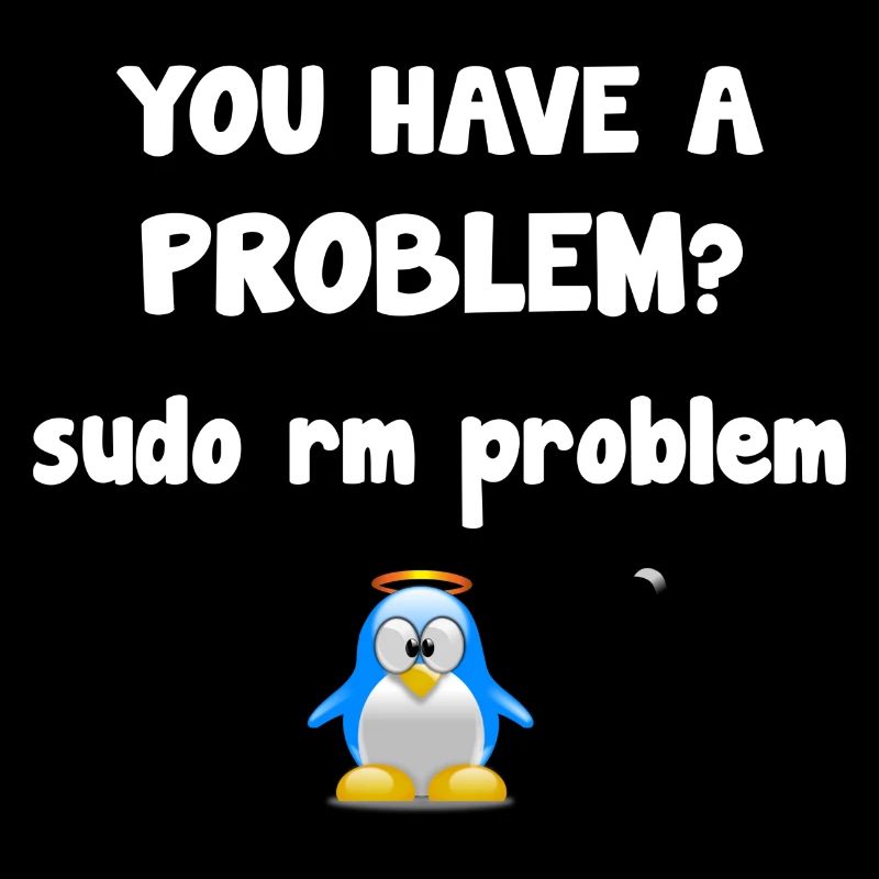 Linux sudo rm Problem Programmer Saying