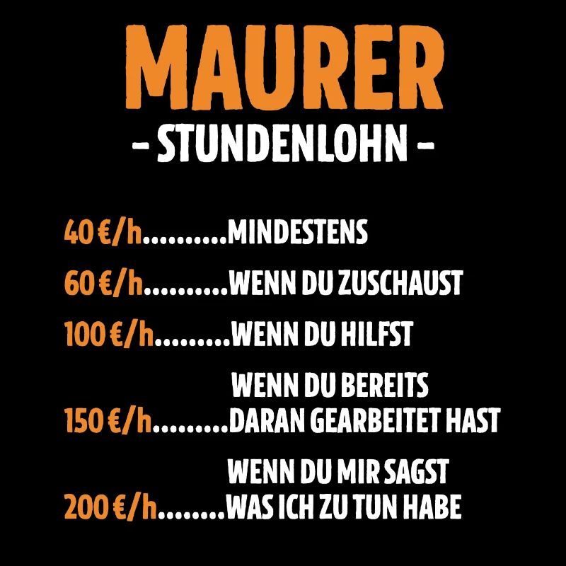 Maurer Stundenlohn