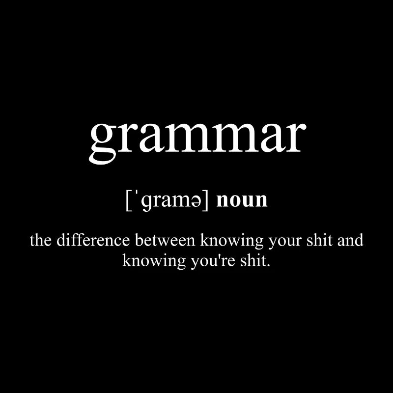 Grammar Definition Black Edition
