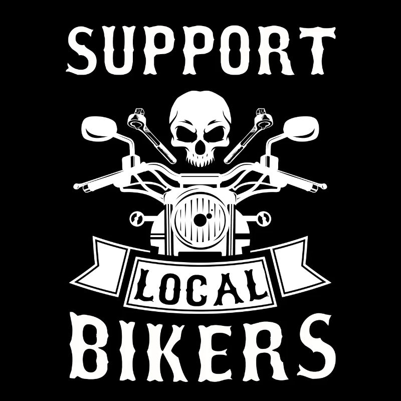 Motorcycle Tshirt Biker Cowl Moped Bobber MC Racer