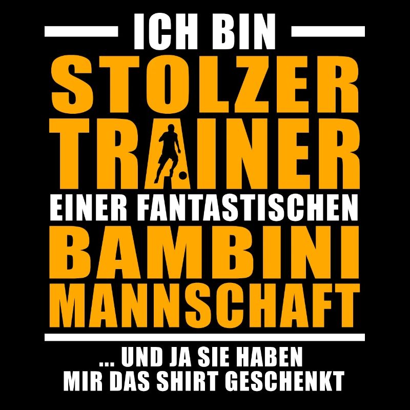Stolzer Trainer einer Bambini Mannschaft