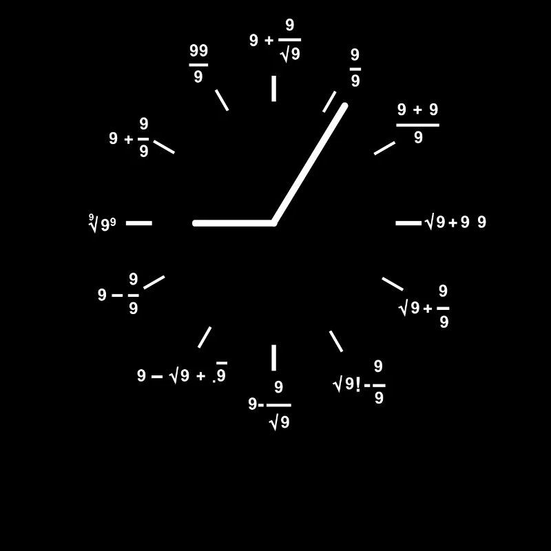 Math Mathematical Clock Funny