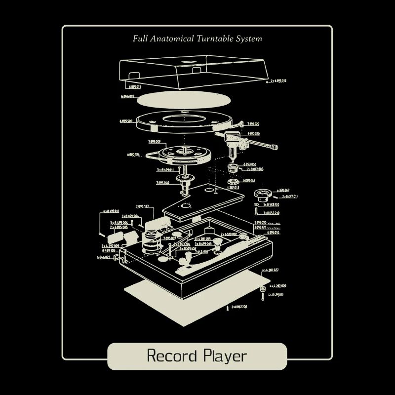 Tourne-disque vinyle rétro