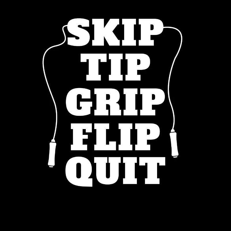 Skip Tip Grip Flip Quit Corde à sauter Corde à sauter