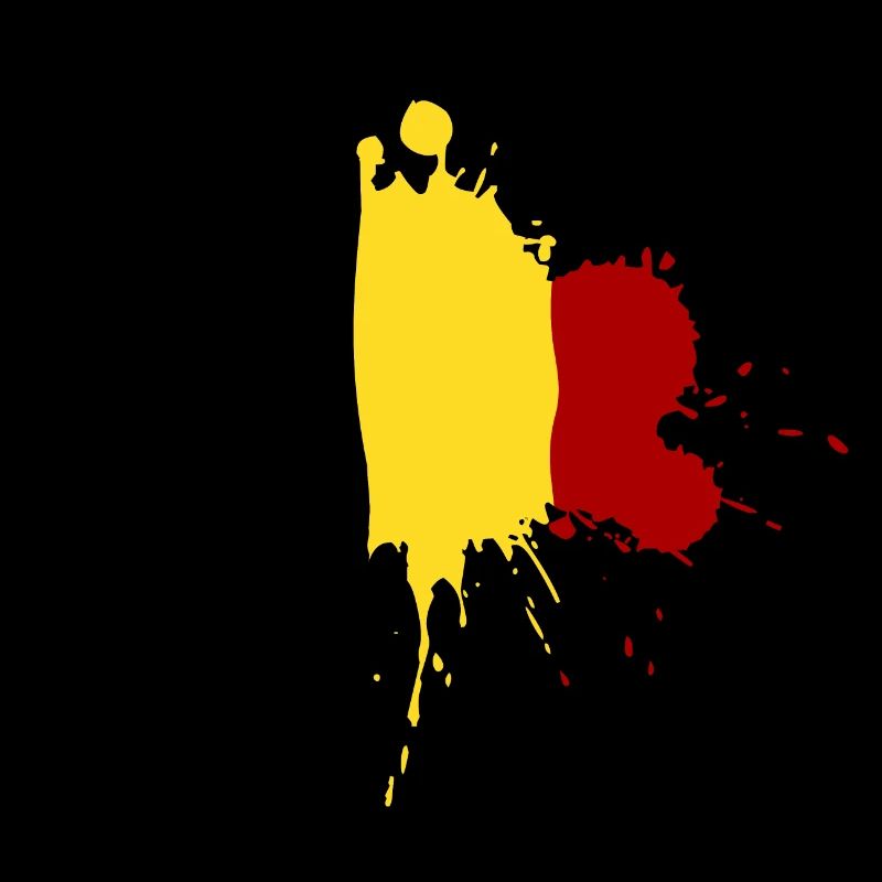 Belgien Flagge Fleckendesign