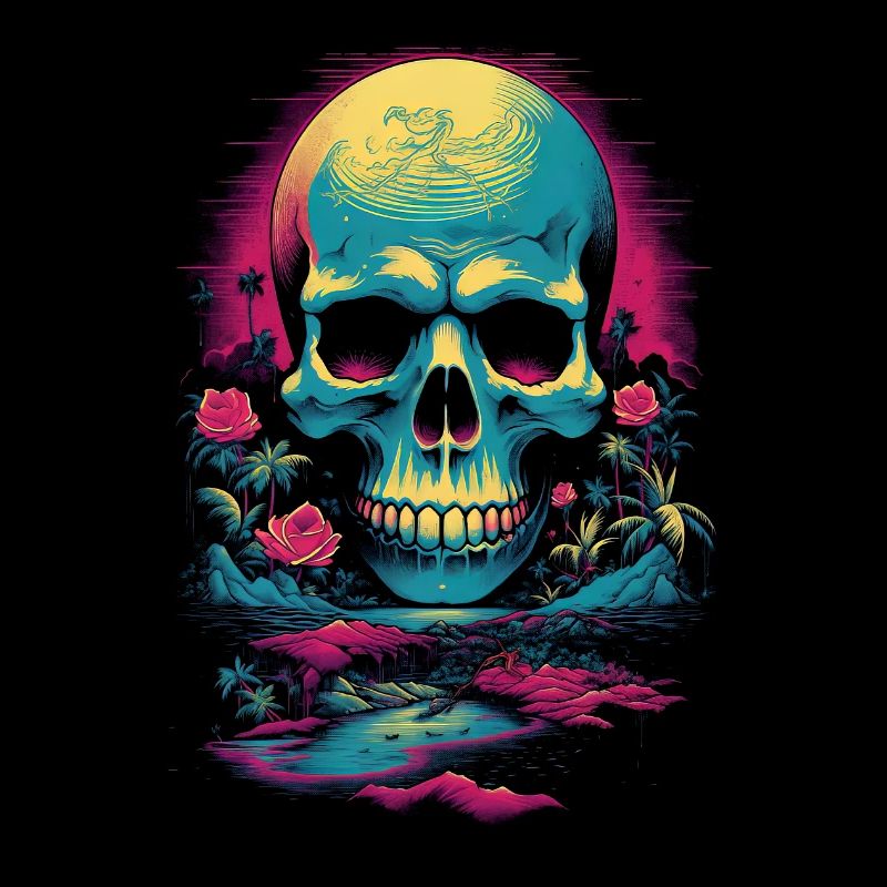Tête de crâne rétro