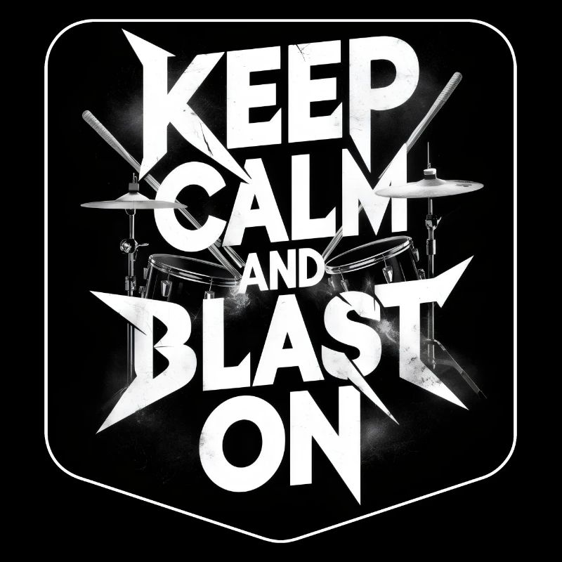 Schlagzeug Spruch Batteur Schlagzeuger Blast Beats