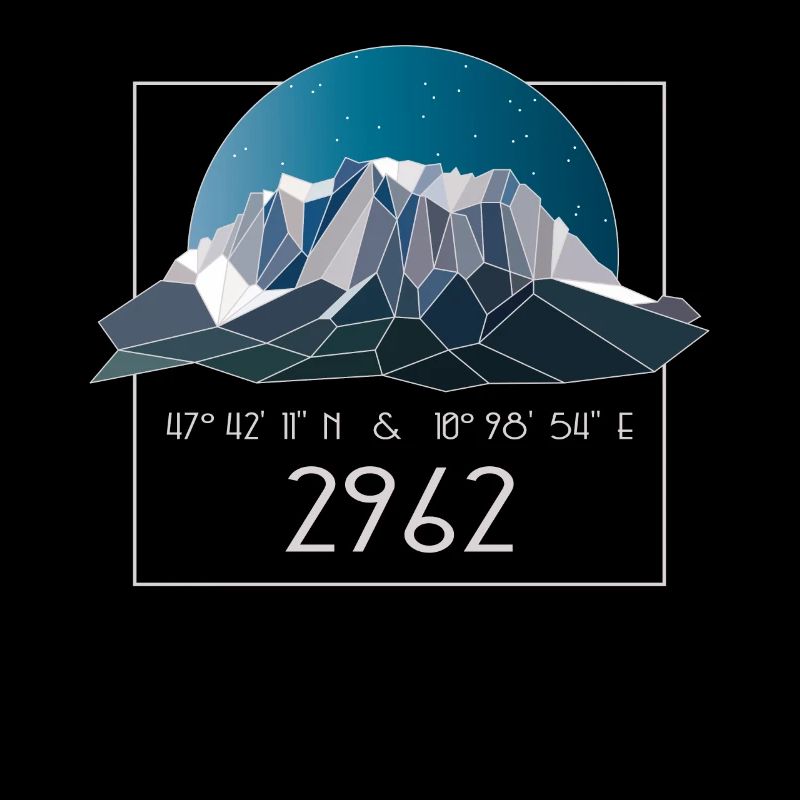 Zugspitze Germany Bavaria Mountain 2692 m Low Poly