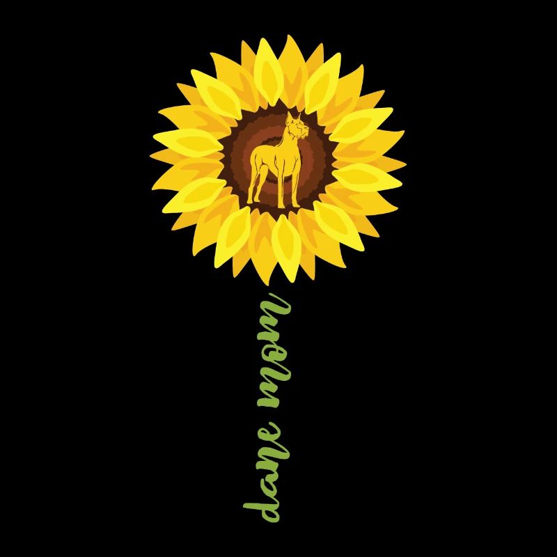 Great Dane Mom Sunflower Dane Lovers
