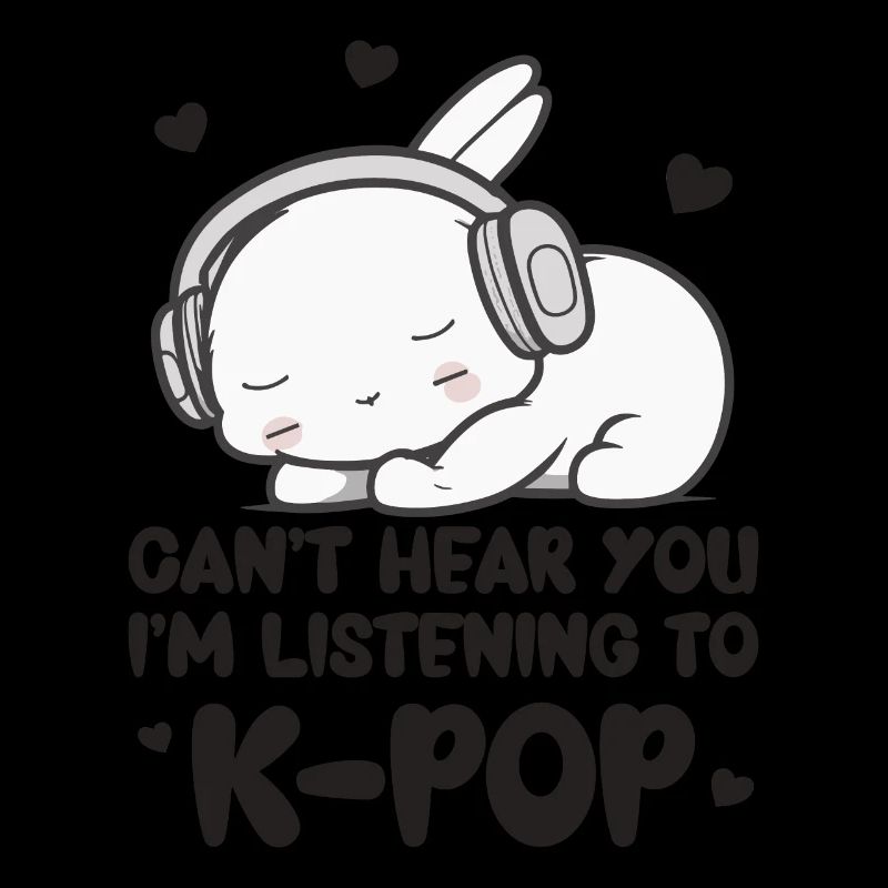 Je ne t’entends pas, j’écoute, Kpop, lapin, K-pop