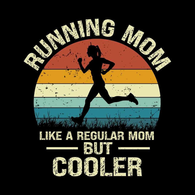 Running Mom Marathon Runner Jogging