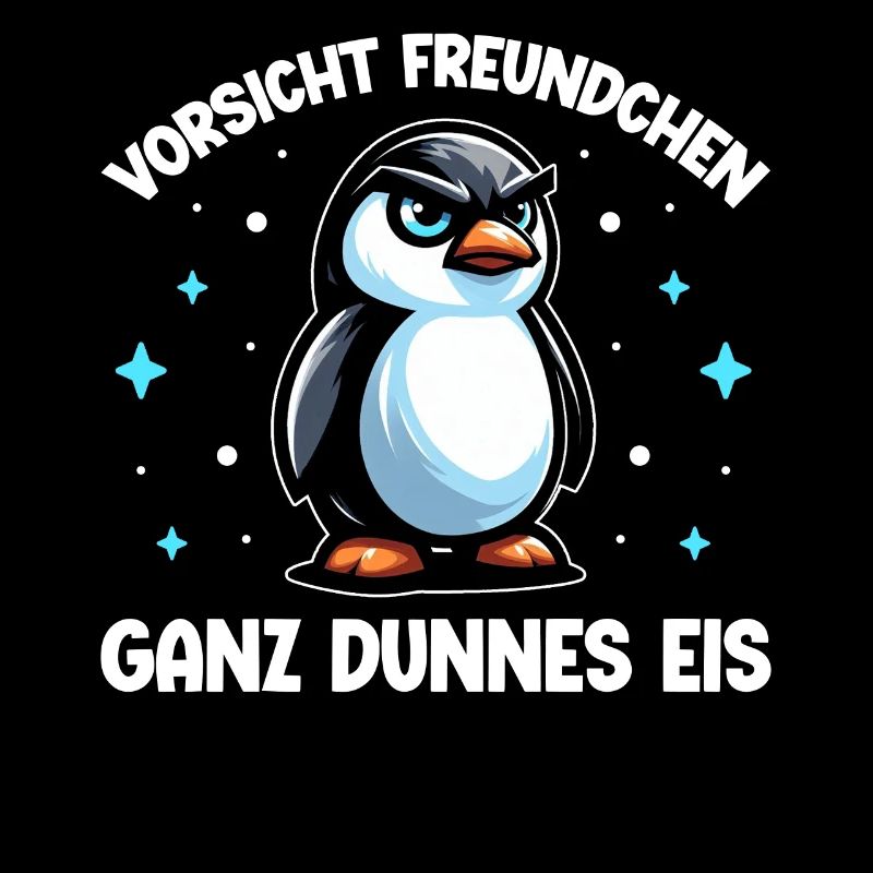 Guten Morgen Ganz Dünnes Eis Freundchen Pinguin