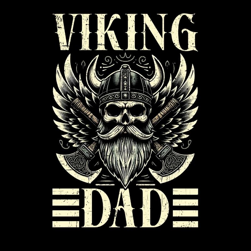 Wikinger Papa Vatertag Vaterschaft Elternteil
