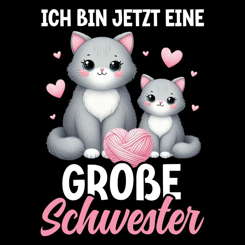 Große Schwester Katze Älteres Geschwisterkind