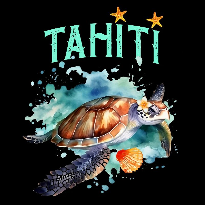 Beautiful Sea Turtle Shell Tahiti Polynesia