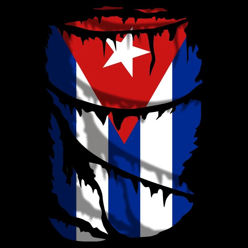 Flag of Cuba, broken fabric effect