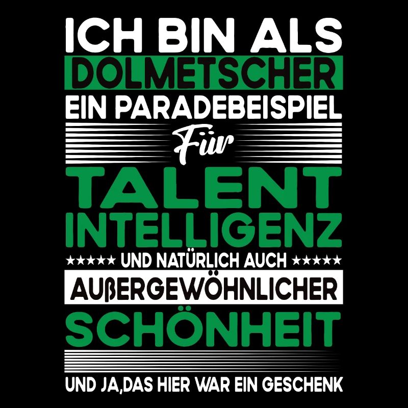 Dolmetscher Bescheiden - Lustiger Spruch